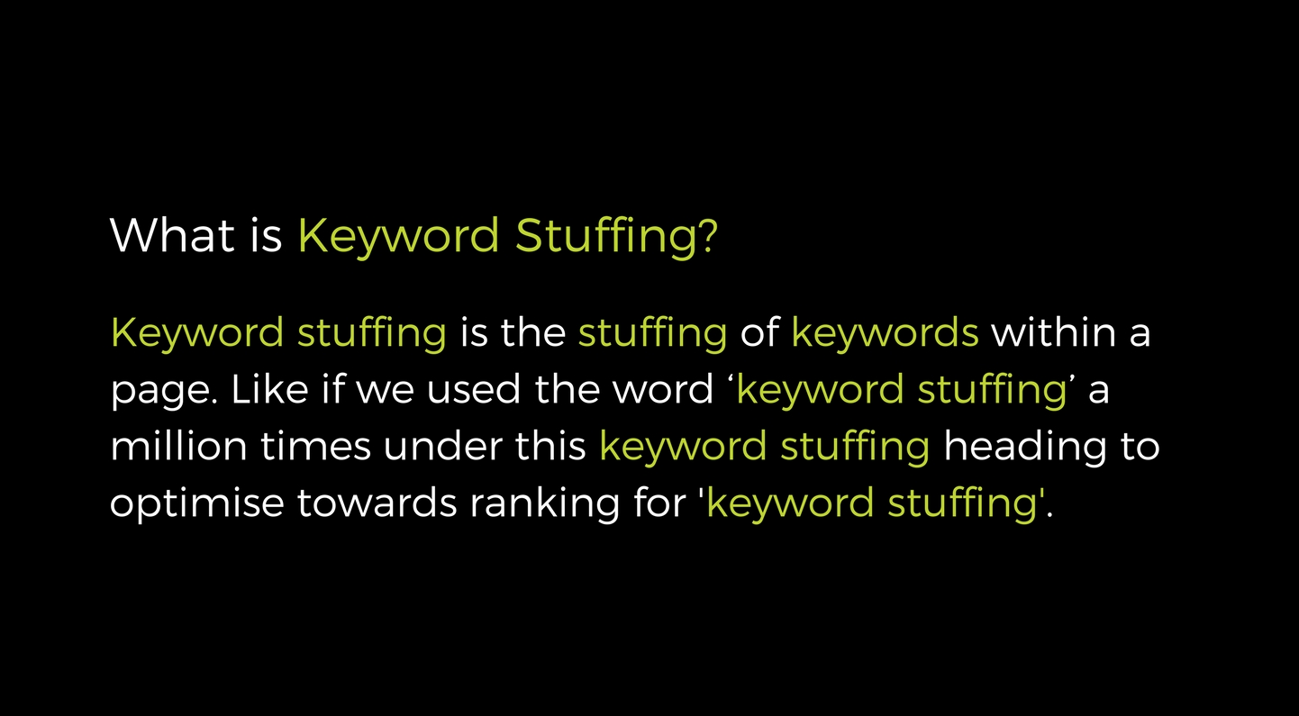 Keyword Stuffing Example